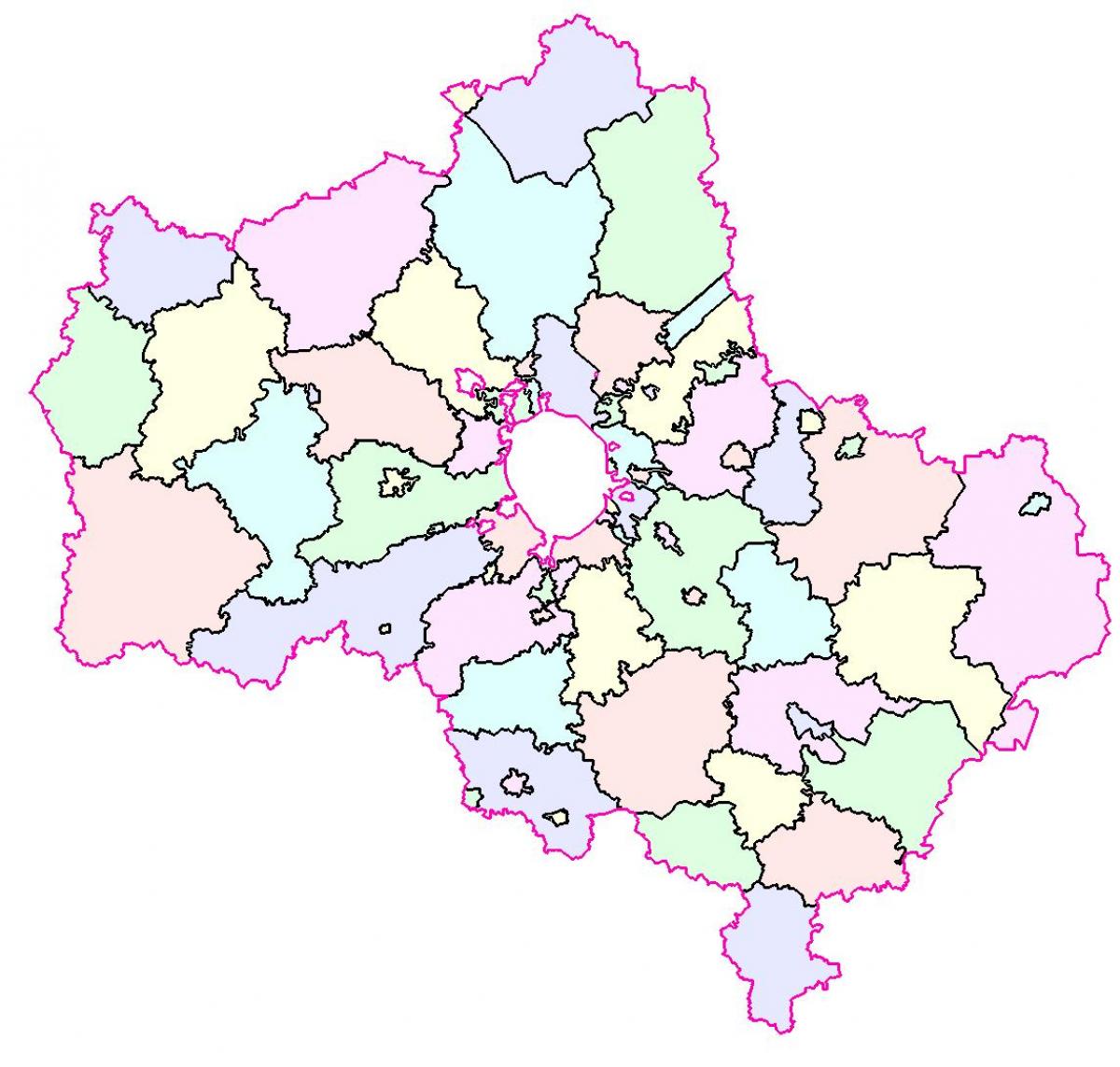 Moskva region map