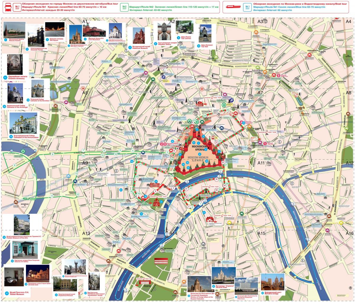Moscow attraction map
