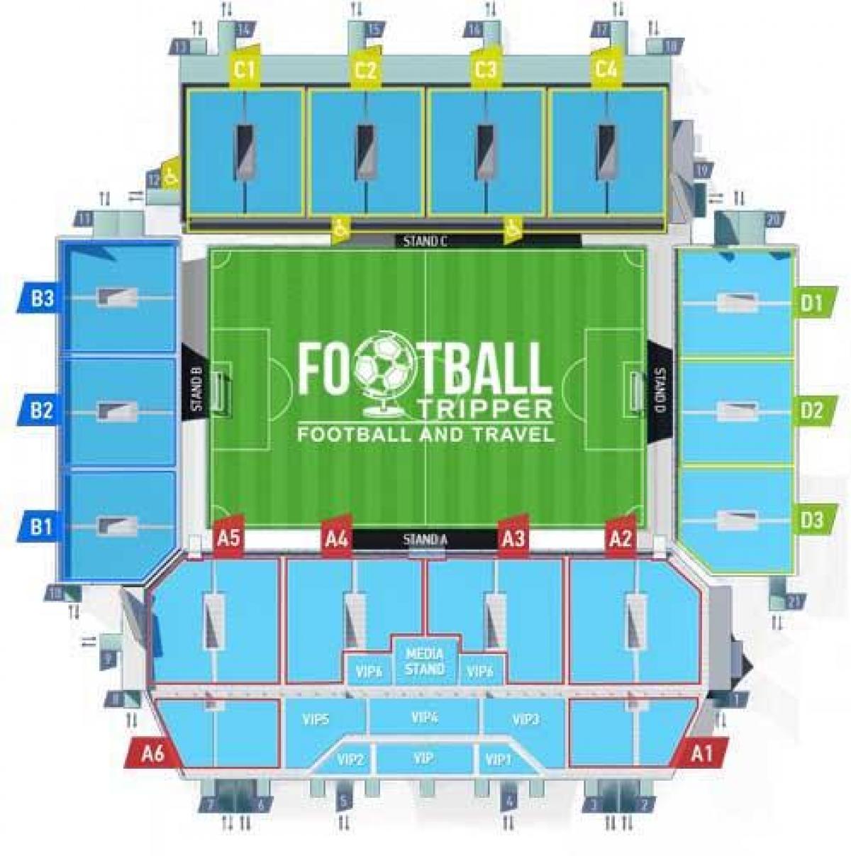 map of Moskva stadium