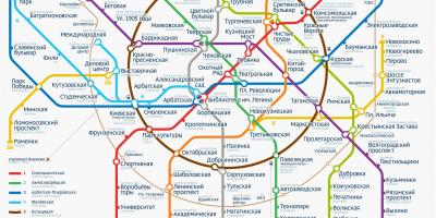 Metro Moscow map