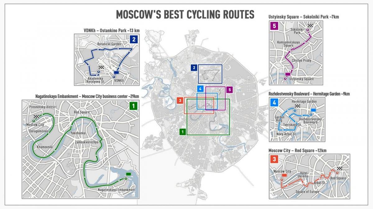 Moskva bike map