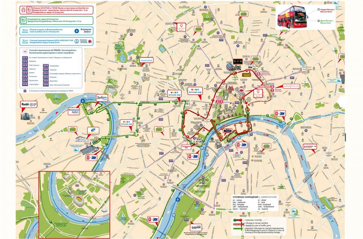 Moskva bus map