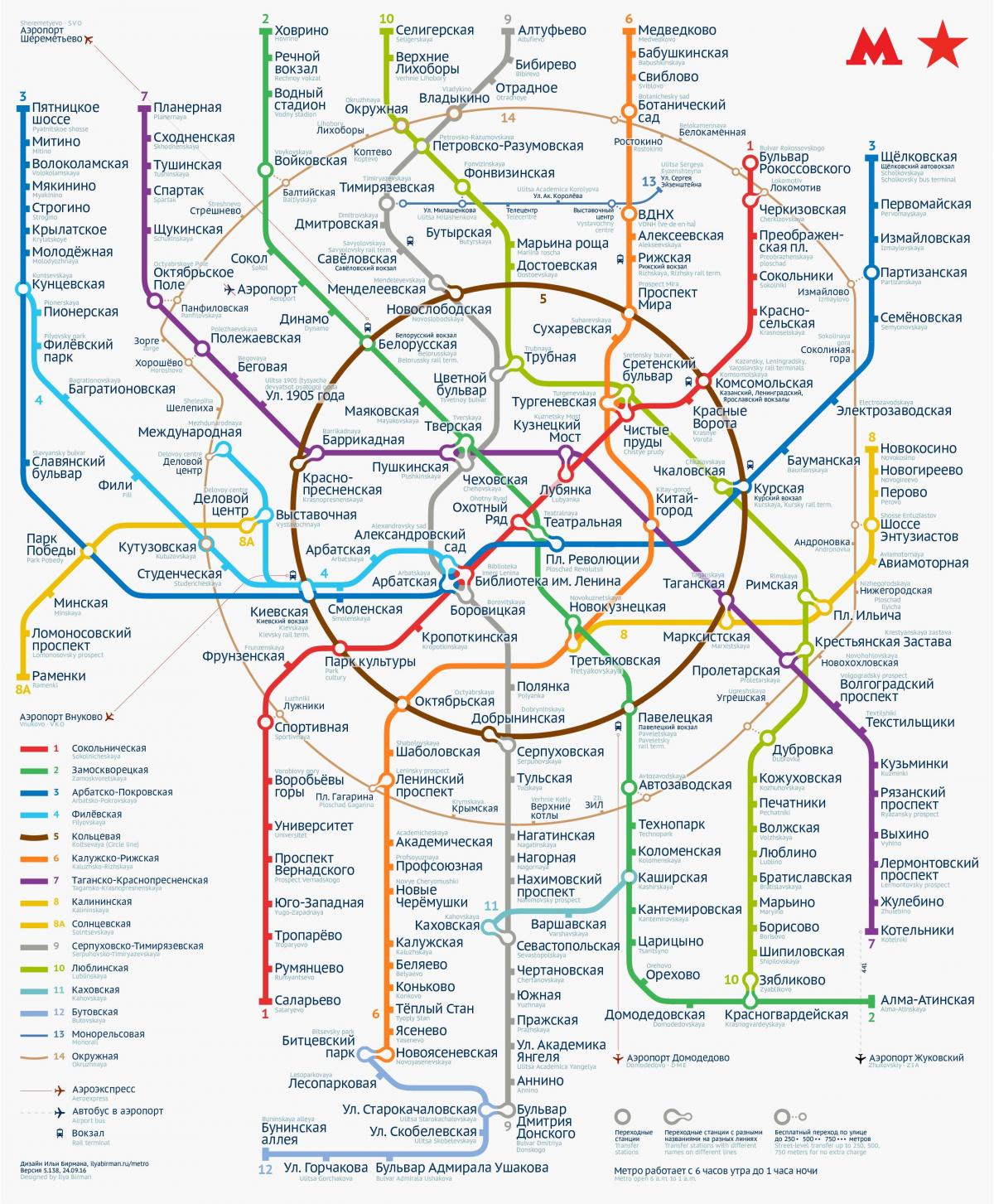 metro Moscow map
