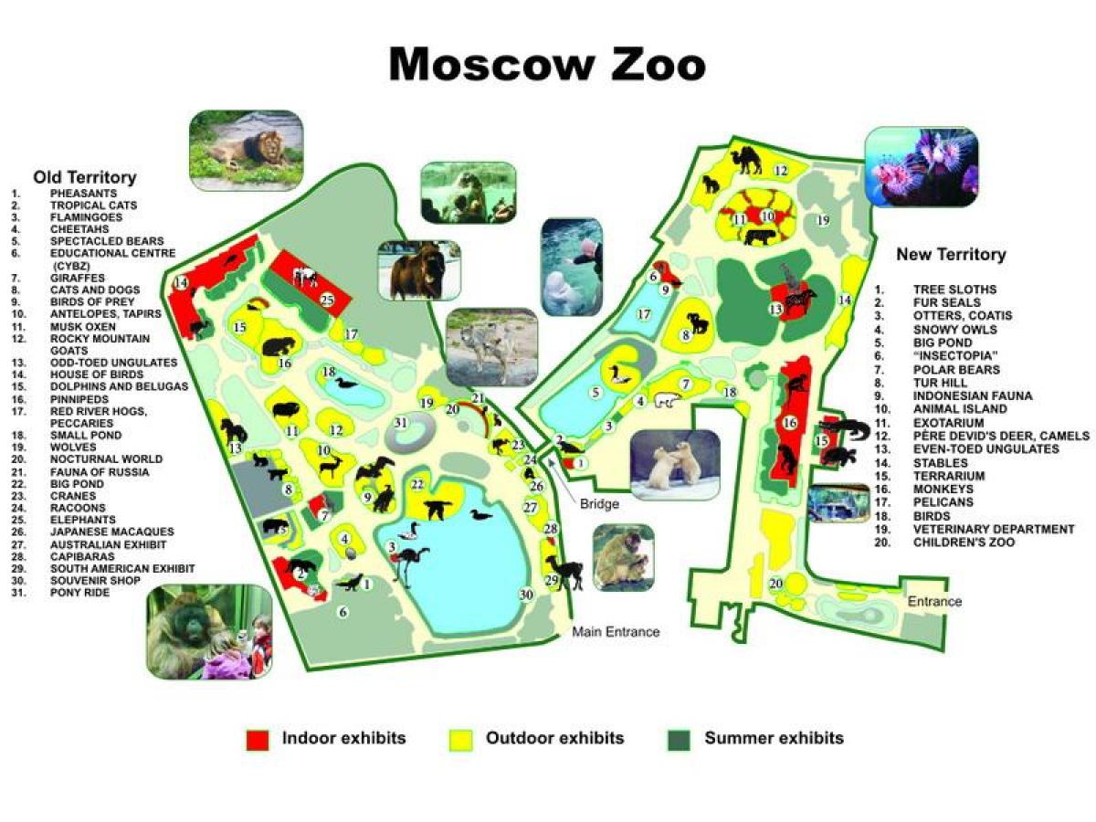 map of Moscow zoo