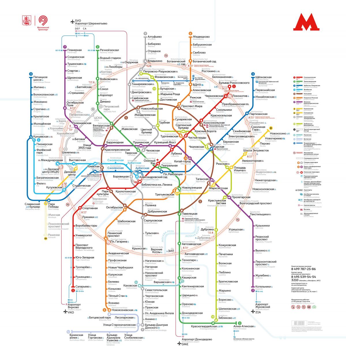 metro moskou map