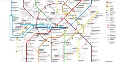 Map of Moscow metro