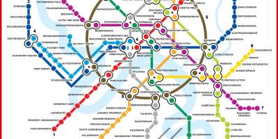 Moscow map metro