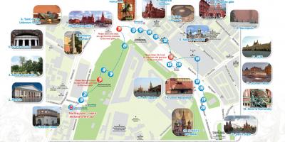 Moscow travel map