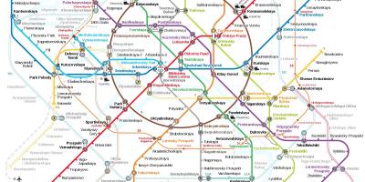 Metro station Moscow map