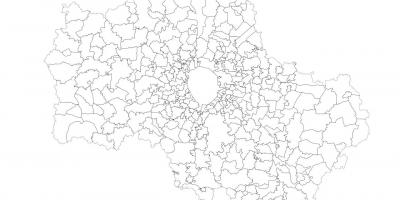Moskva municipalities map