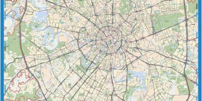 Moskva topographic map