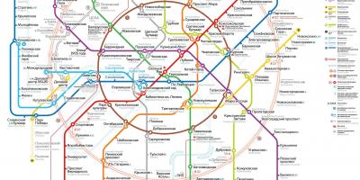 Moskva transport map