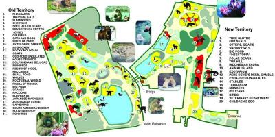 Map of Moscow zoo